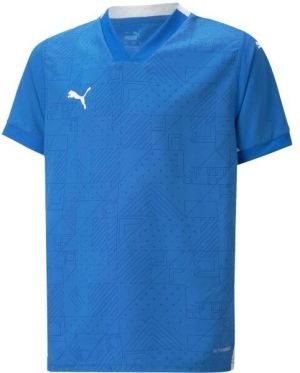 Puma TEAMCUP JERSEY JR Detské futbalové tričko, modrá, veľkosť
