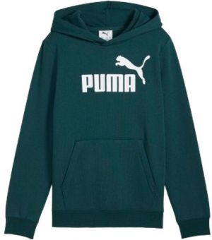 Puma ESSENTIALS NO.1 LOGO HOODIE FL G Dievčenská mikina, tmavě zelená, veľkosť