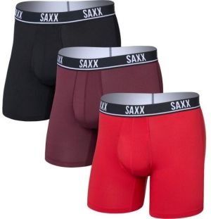 SAXX ESSENTIAL PERFORM MESH BOXER BRF FLY 3PK Pánska spodná bielizeň, mix, veľkosť