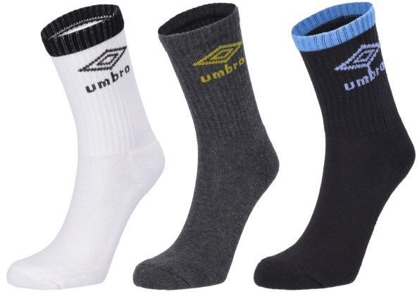 Umbro STRIPED SPORTS SOCKS JNR - 3 PACK Detské  ponožky, mix, veľkosť 28-31