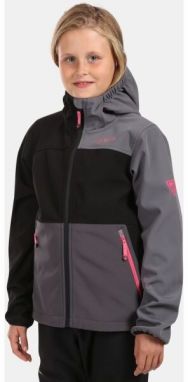 KILPI RAVIA Dievčenská softshellová bunda, čierna, veľkosť