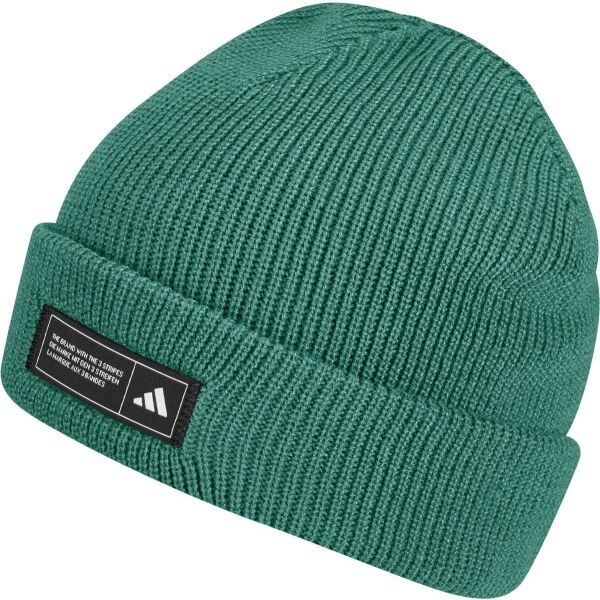 adidas ESSENTIALS CUFFED BEANIE Pánska zimná čiapka, zelená, veľkosť