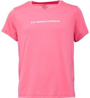Under Armour TECH WORDMARK GRAPHIC Dievčenské tričko, ružová, veľkosť L