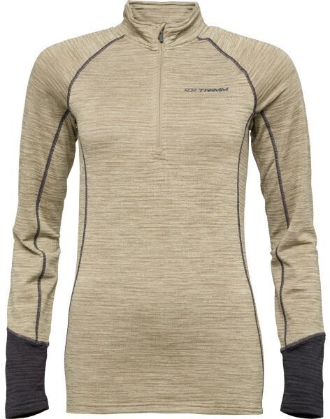 TRIMM CLINIC LADY Dámska mikina, khaki, veľkosť