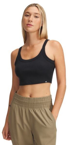 Under Armour RIVAL RIB BABY TANK Dámske tielko, čierna, veľkosť L