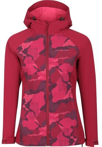 ALPINE PRO IBECA Dámska softshellová bunda, ružová, veľkosť
