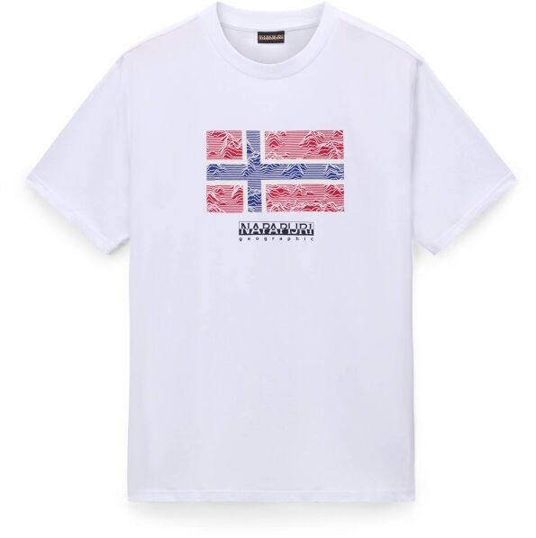 Napapijri S-DRAPEAU Pánske tričko, biela, veľkosť