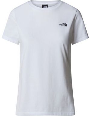 The North Face W S/S SIMPLE DOME SLIM TEE Dámske tričko, biela, veľkosť