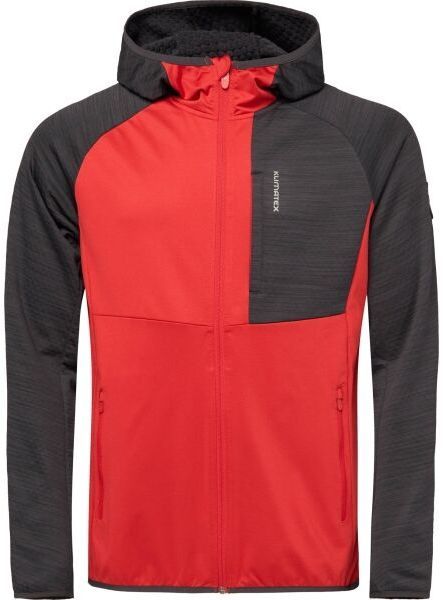 Klimatex HAGEN Pánska funkčná mikina s kapucňou, červená, veľkosť