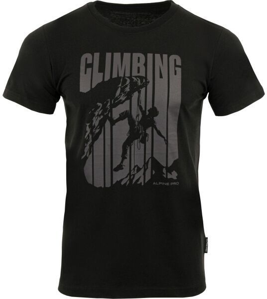 ALPINE PRO BREJ Pánske tričko, čierna, veľkosť