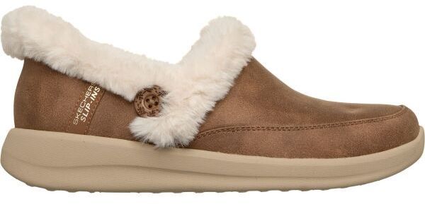 Skechers COZY ESCAPE Dámske zateplené papuče, hnedá, veľkosť