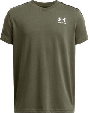 Under Armour SPORTSTYLE TAPED Chlapčenské tričko, tmavo zelená, veľkosť M