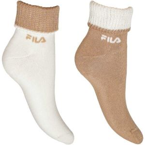 Fila LIFESTYLE QUARTER FULL TERRY Dámske ponožky, hnedá, veľkosť 35-38