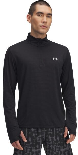 Under Armour LAUNCH 1/4 ZIP Pánske bežecké tričko, čierna, veľkosť