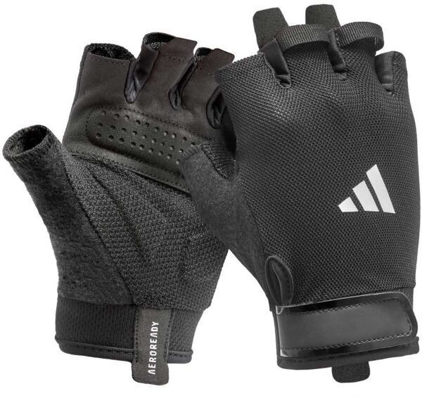 adidas ESSENTIAL TRAINING GLOVES Pánske fitness rukavice, černá, veľkosť