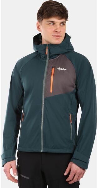 KILPI BELTRA Pánska softshellová bunda, tmavo zelená, veľkosť