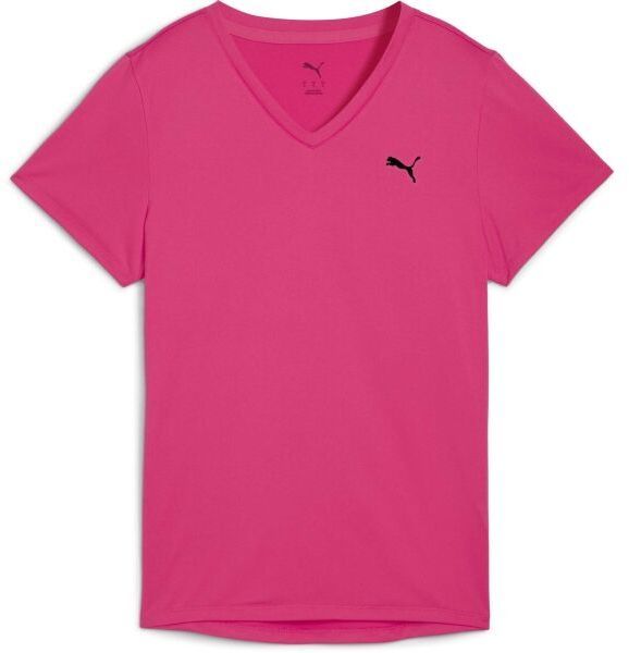 Puma W TAD ESSENTIAL VNECK TEE Dámske športové tričko, ružová, veľkosť