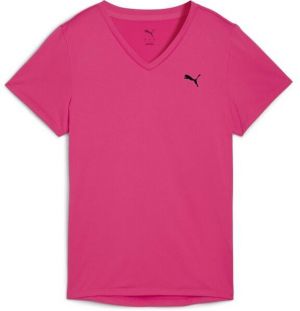 Puma W TAD ESSENTIAL VNECK TEE Dámske športové tričko, ružová, veľkosť