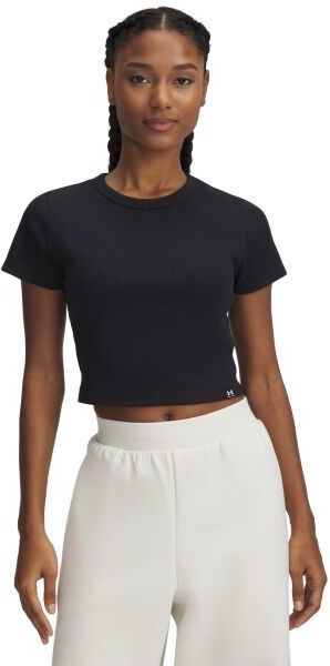 Under Armour RIVAL RIB BABY TEE Dámske tričko, čierna, veľkosť S