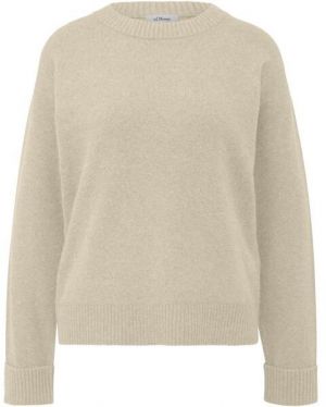 s.Oliver KNITTED PULLOVER Dámsky pletený sveter, béžová, veľkosť