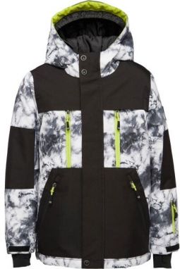 Lewro BENINO Chlapčenská snowboardová zimná bunda, čierna, veľkosť 140-146