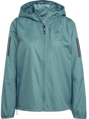 adidas OTR JKT AOP Dámska bežecká bunda, tmavo zelená, veľkosť