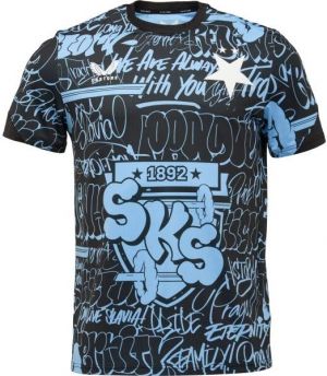 CASTORE SLAVIA PRAGUE PRE MATCH SS TEE Pánske športové tričko, čierna, veľkosť