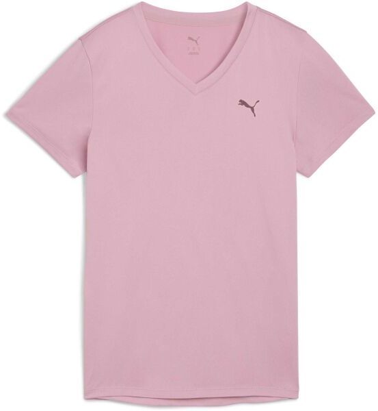 Puma W TAD ESSENTIAL VNECK TEE Dámske športové tričko, ružová, veľkosť