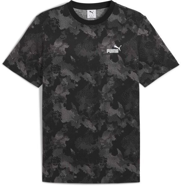 Puma ESSENTIALS+ CAMO AOP TEE Pánske tričko, čierna, veľkosť