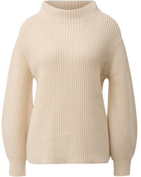 s.Oliver KNITTED PULLOVER Dámsky pletený sveter, béžová, veľkosť