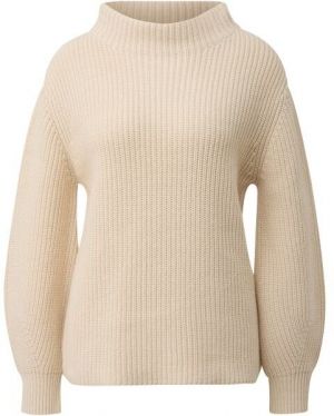 s.Oliver KNITTED PULLOVER Dámsky pletený sveter, béžová, veľkosť