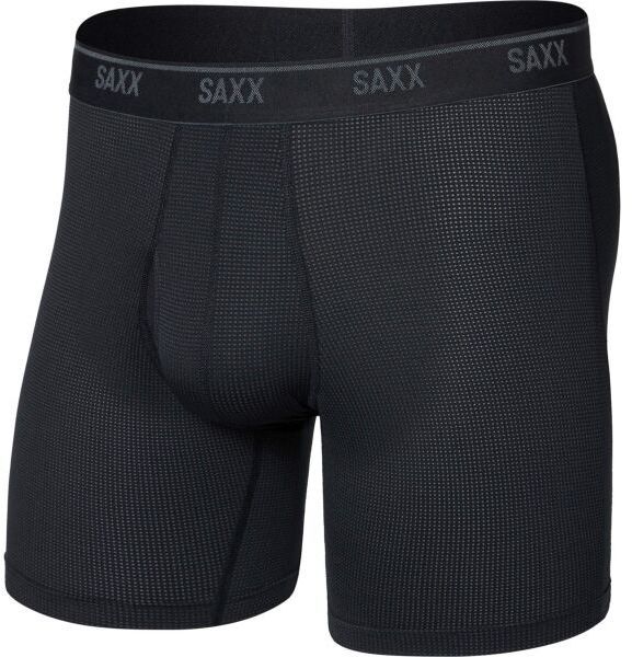 SAXX QUEST QUICK-DRY MESH BOXER BRIEF FLY Funkčné boxerky, čierna, veľkosť