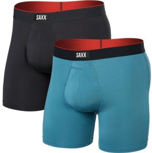 SAXX MULTI-SPORT MESH 2PK Pánske športové boxerky, tyrkysová, veľkosť