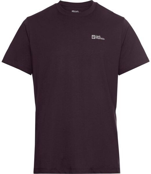 Jack Wolfskin ESSENTIAL T M Pánske tričko, vínová, veľkosť