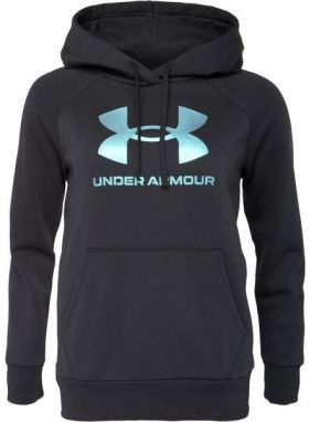 Under Armour RIVAL FLEECE SHIMMER Dámska mikina, čierna, veľkosť