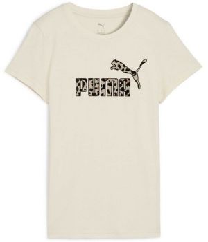 Puma ESSENTIALS + ANIMAL GRAPHIC TEE Dámske tričko, béžová, veľkosť