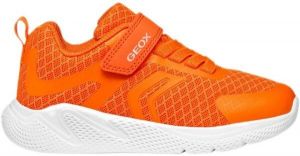 Geox J SPRINTYE Chlapčenské voľnočasové topánky, oranžová, veľkosť