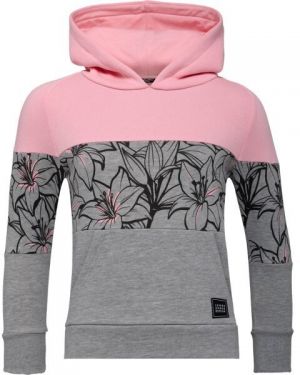 Lewro MINOA Dievčenská mikina cez hlavu, sivá, veľkosť 140-146