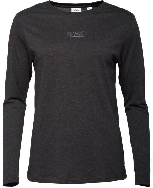 O'Neill ESSENTIALS SCRIPT L/SLV Dámske tričko s dlhým rukávom, čierna, veľkosť