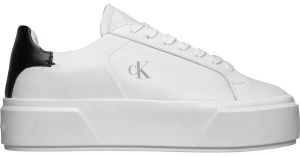 Calvin Klein FLATFORM LACE UP Dámske tenisky, biela, veľkosť