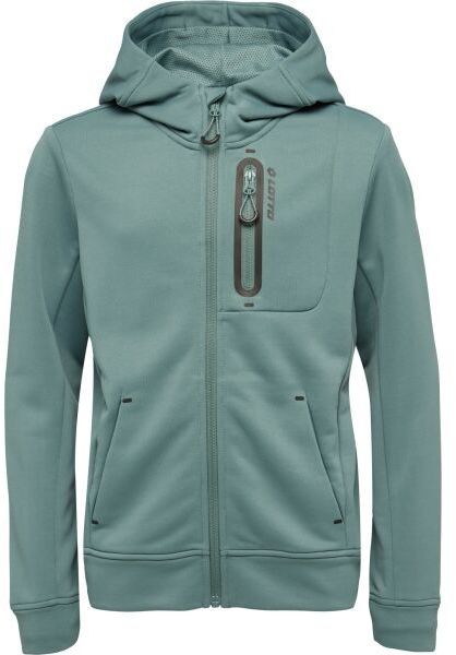 Lotto CLENY Detská technická mikina, tmavo zelená, veľkosť 128-134