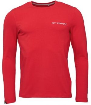 TRIMM BRAVE Pánske tričko s dlhým rukávom, červená, veľkosť XXXL