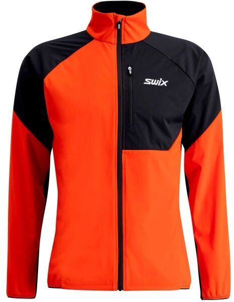 Swix FOCUS JACKET M Pánska športová bunda, oranžová, veľkosť