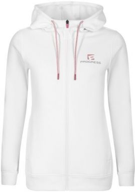 PROGRESS LIBERA Dámska športová mikina s kapucňou, biela, veľkosť