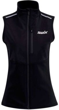 Swix FOCUS WARM Bežecká vesta, čierna, veľkosť