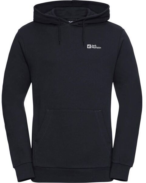 Jack Wolfskin ESSENTIAL HOODIE M Pánska mikina, tmavo modrá, veľkosť