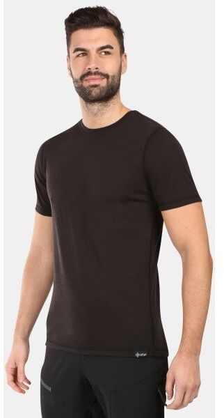 KILPI SLOPER Pánske tričko z merino vlny, čierna, veľkosť XXXL