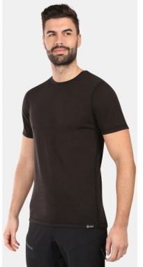 KILPI SLOPER Pánske tričko z merino vlny, čierna, veľkosť XXXL
