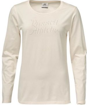 Russell Athletic LS CREW T-SHIRT Dámske tričko, béžová, veľkosť