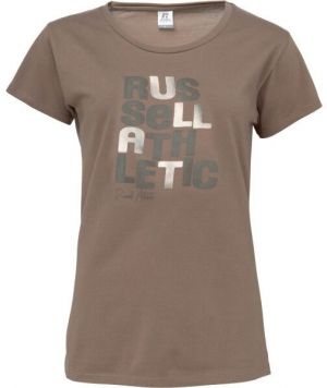 Russell Athletic SS CREW T-SHIRT Dámske tričko, hnedá, veľkosť